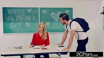 Hot Teacher Brandi Love Desperate For V-Day Dick