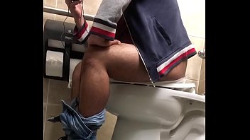 Thick Ass Hispanic Caught on Toilet