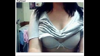 Teen girl flashes big tits on cam-See her at MyCamSluts.com