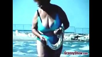 Russian Grandmothers Out At The Beach